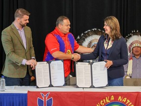 Danielle Smith meets with Siksika Nation officials