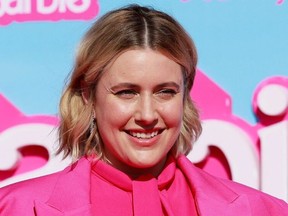 Greta Gerwig arrives for the world premiere of Barbie at the Shrine Auditorium in Los Angeles, on July 9, 2023.