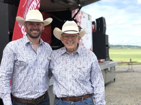 Brian and Logan Johnston, Stampede Volunteers