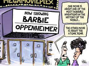 Greg Perry cartoon on Openheimer