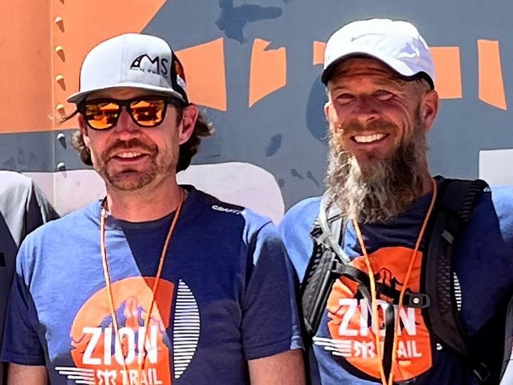  Rich Stein and Calgary’s Matt Embry (right) – both with MS – are running six marathons in six days to raise money for stem cell treatment for Michael Marianetti, also a MS patient.