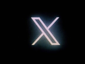 The new Twitter logo rebranded as X.