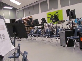 School music room.