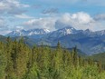 Highwood River valley in Kananaskis Country