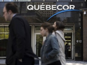 Quebecor headquarters in Montreal, Quebec, Canada, on Monday, May 9, 2022.