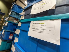 Brown Bagging for Calgary's Kids bins