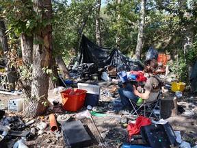 Calgary homeless encampment