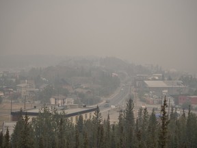 Wildfire smoke in Yellowknife