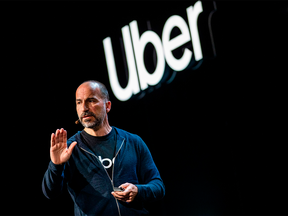 Uber chief executive officer Dara Khosrowshahi said the company's operating profit resulted from "disciplined execution."