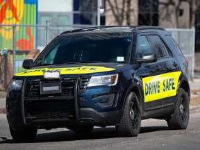 Calgary police photo radar vehicle