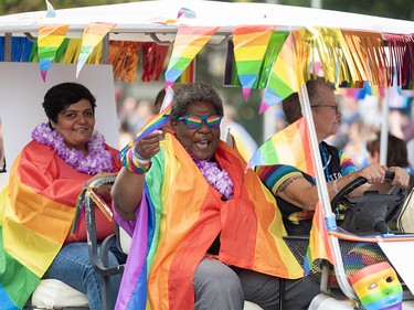 Thousands celebrate Pride Week with the Calgary Pride Parade in downtown Calgary on Sunday, September 3, 2023.