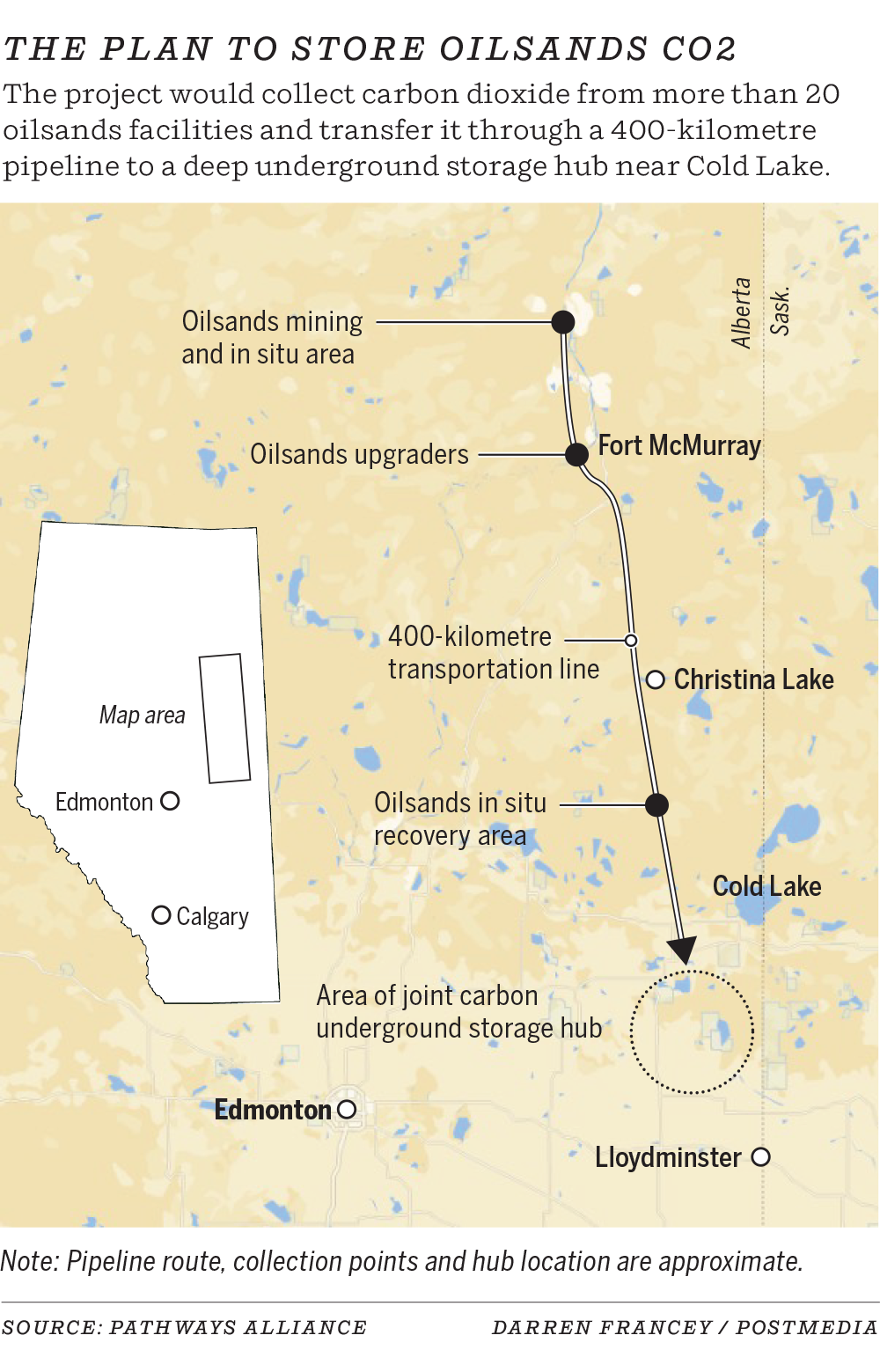 Carbon capture map