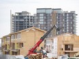 New housing developments at Trinity Hill in Calgary were photographed on Monday, September 18, 2023.