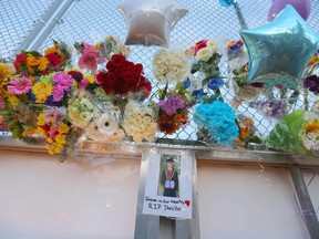 Flowers for teen stabbing victim