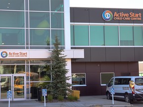 The Active Start Country Hills daycare was photographed on Saturday, September 16, 2023. The location is one of six additional daycares in Calgary that have been closed after children who attend have tested positive for E. Coli.