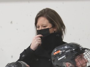 Former Calgary Dinos women's hockey team head coach Carla MacLeod.