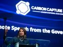 Alberta Premier Danielle Smith gave a keynote address to the Carbon Capture Canada convention in Edmonton on Sept. 12.
