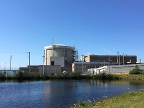 A group of First Nations in New Brunswick signed equity agreements with two companies developing small nuclear reactor technology for the province's electric utility. The Point Lepreau nuclear power plant in Point Lepreau, N.B., is seen on Monday, July 9, 2018.
