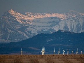 The TransAlta Cowley North wind farm near Cowley, Alberta, on April 25, 2022.