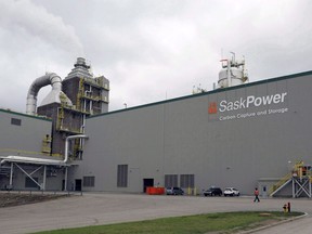 The SaskPower carbon capture and storage facility is pictured at the Boundary Dam Power Station in Estevan, Sask. on October 2, 2014.