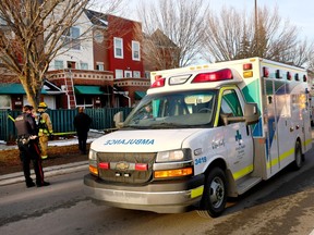 Ambulance at fire
