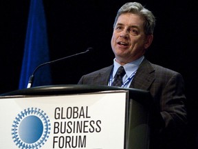 Hal Kvisle speaks at the Global Business Forum in Banff, Alta., Thursday, Sept. 20, 2012.TC Energy Corp. is bringing back former chief executive Kvisle to serve as chair of the board of the the new liquids pipelines company it plans to spin off.