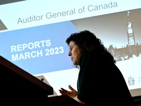 Karen Hogan, Canada's auditor general, said in a report last month that some of the biggest and most important computer systems are falling apart and might crash. Her report says two-thirds of departmental applications are in critical need of updating.