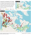Canadian wildfire map 2023