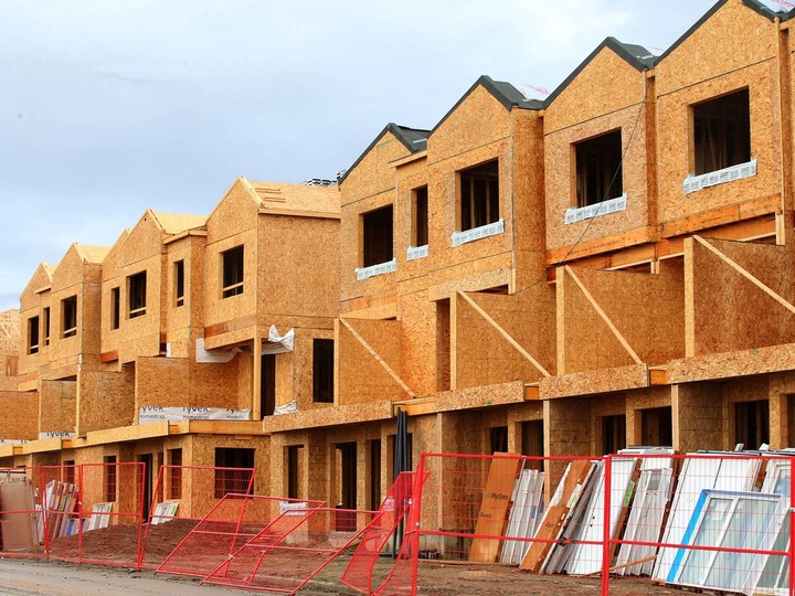  Homes are under construction in Calgary in this photo from October 2023.