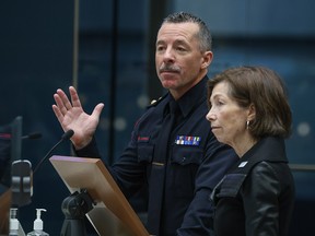 Police chief Mark Neufeld at city hall