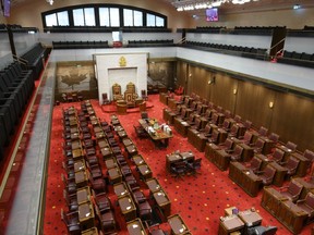 The Senate chamber in Ottawa. Some Senators said recently that they suspect the government of attempting to whip a Senate committee to either kill or suppress Bill C-234.