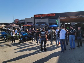 Crowd Calgary Harley-Davidson