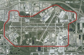 Calgary airport geofence