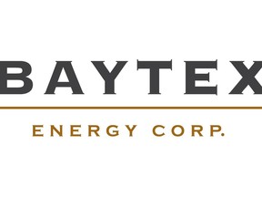 The Baytex Energy Corp. logo is seen in this undated handout photo.