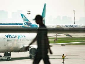 WestJet at Calgary airport