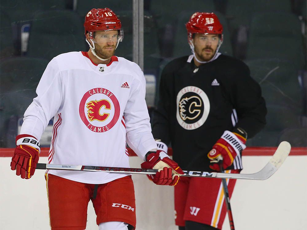 Jonathan Huberdeau and MacKenzie Weegar