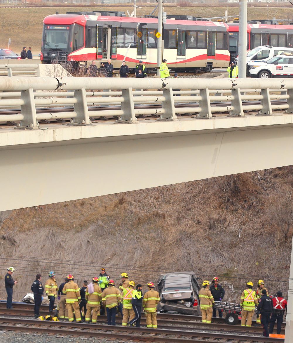 Calgary CTrain car crash Memorial Deerfoot