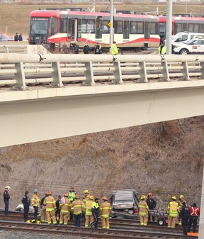 Calgary CTrain car crash Memorial Deerfoot
