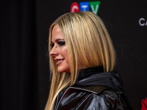 Avril Lavigne at the Red Carpet event for the 25th Anniversary Canada's Walk of Fame at the Metro Toronto Convention Centre. December 2, 2023. Nick Kozak for Postmedia News.
