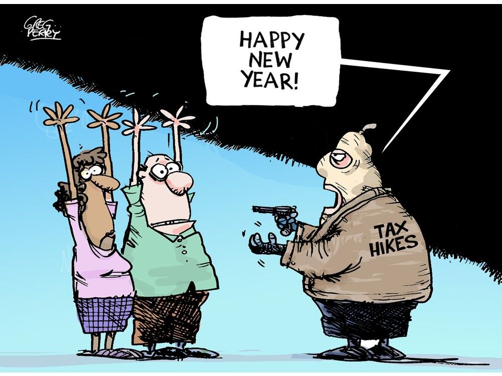 A Week S Worth Of Editorial Cartoons From The Calgary Herald Calgary   01xx Herald Cartoon Perry On 2024 Tax Hikes 