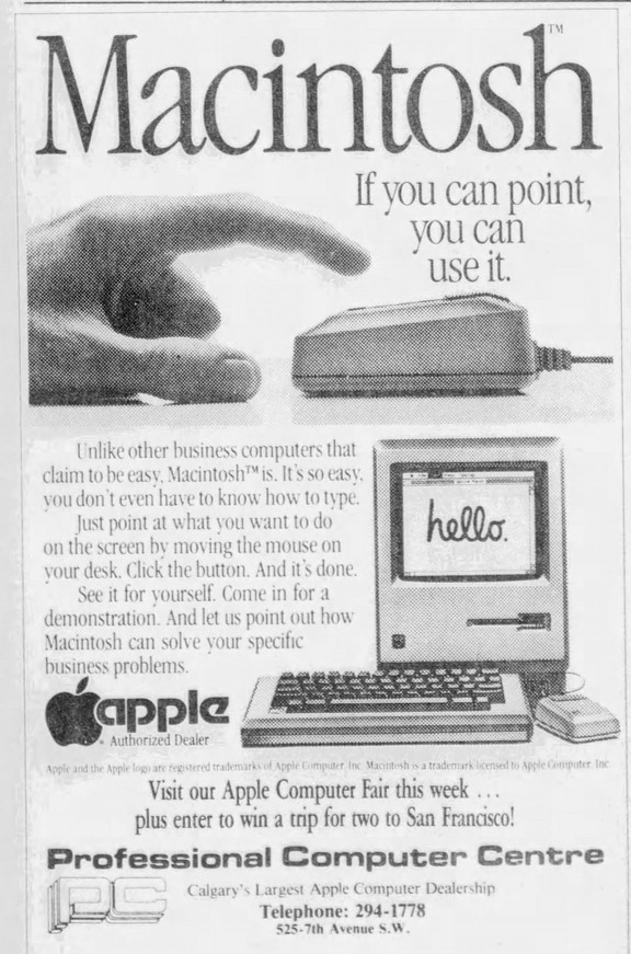 The first Apple Macintosh computer released 40 years ago today ...