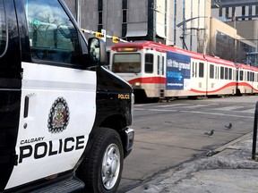 Calgary police downtown
