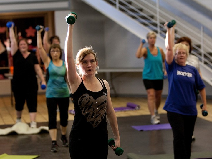  This file image shows a Jazzercise class in Edmonton.