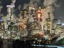 When Albertans were urged to turn off lights and reduce consumption to conserve power in the extreme cold on Jan. 13, downtown buildings remained lit up.