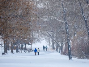 Calgary snow in early 2024