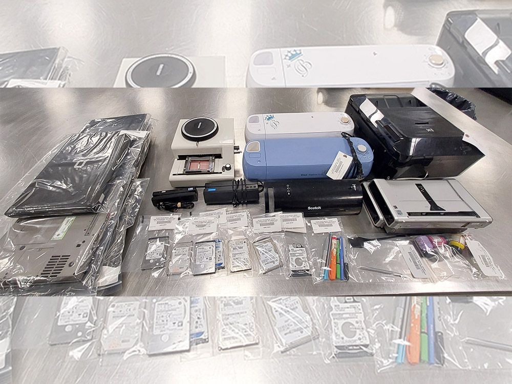 Two forgery labs busted, more than 350 charges laid in ID fraud case ...