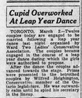 Calgary Herald; March 2, 1932.