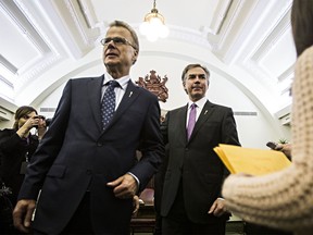 Gordon Dirks and Jim Prentice in 2014