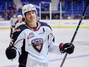 Jaden Lipinski, selected by the Calgary Flames in the fourth round of the 2023 NHL Draft, is a trusted faceoff man and first-line centre for the WHL's Vancouver Giants.