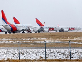 Lynx Air planes grounded Calgary International Airport